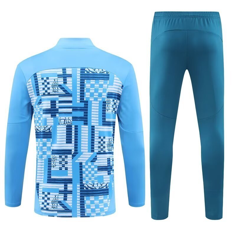 24-25 Marseille Long Sleeve Training Suit Football Shirts 2