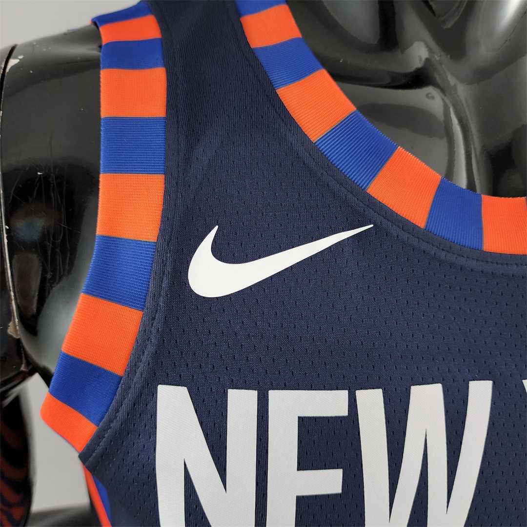 New York Knicks ANTHONY #7 Striped NBA Jersey 3