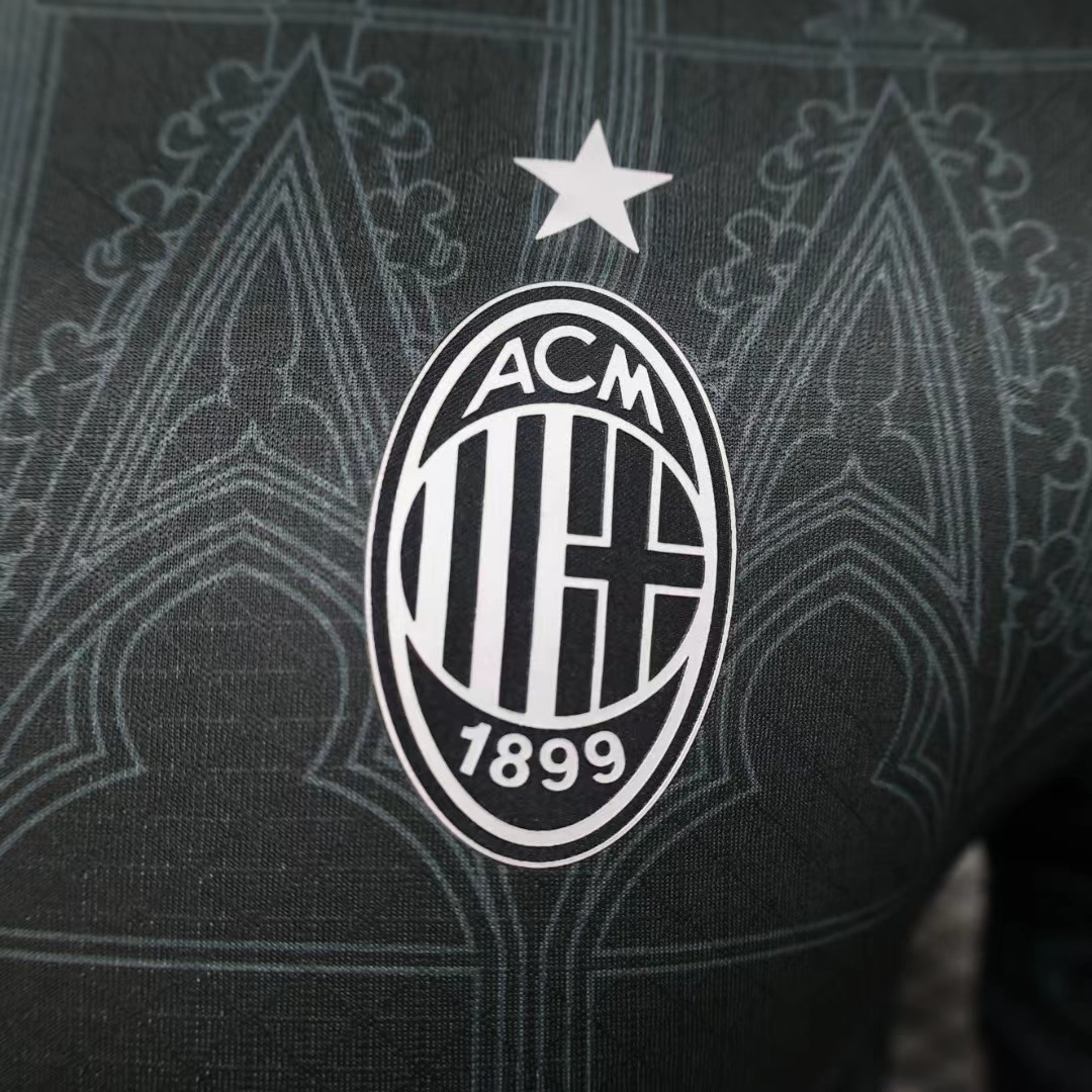 23-24 AC Milan Fourth Kit Black Player Version Shirts Football AAAAJerseys Yupoo 3