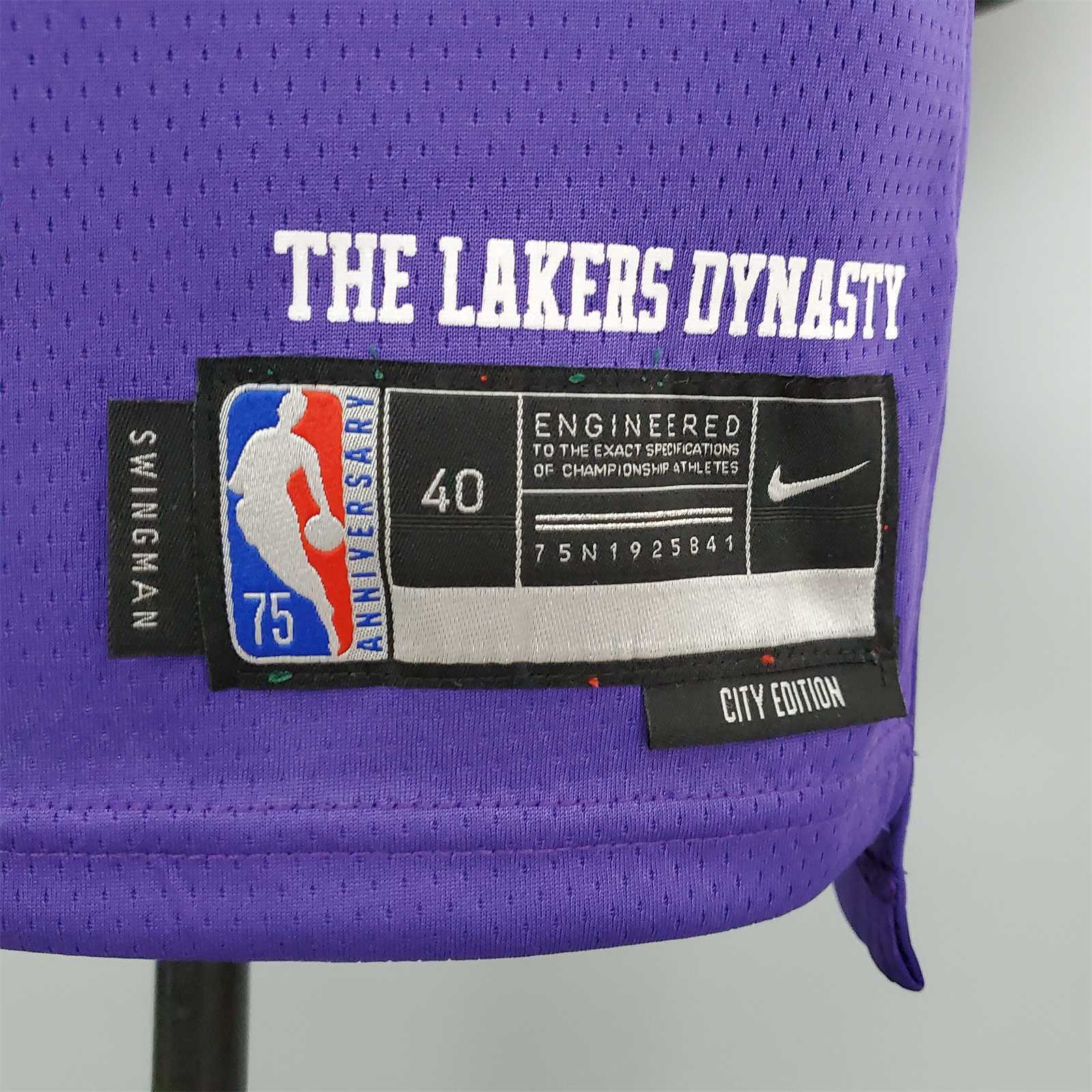 2022 75th Anniversary Howard #39 Lakers City Edition Purple 1