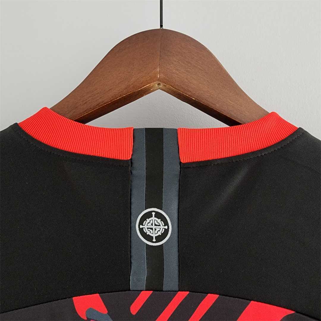 2022 Brazil training suit red black 5
