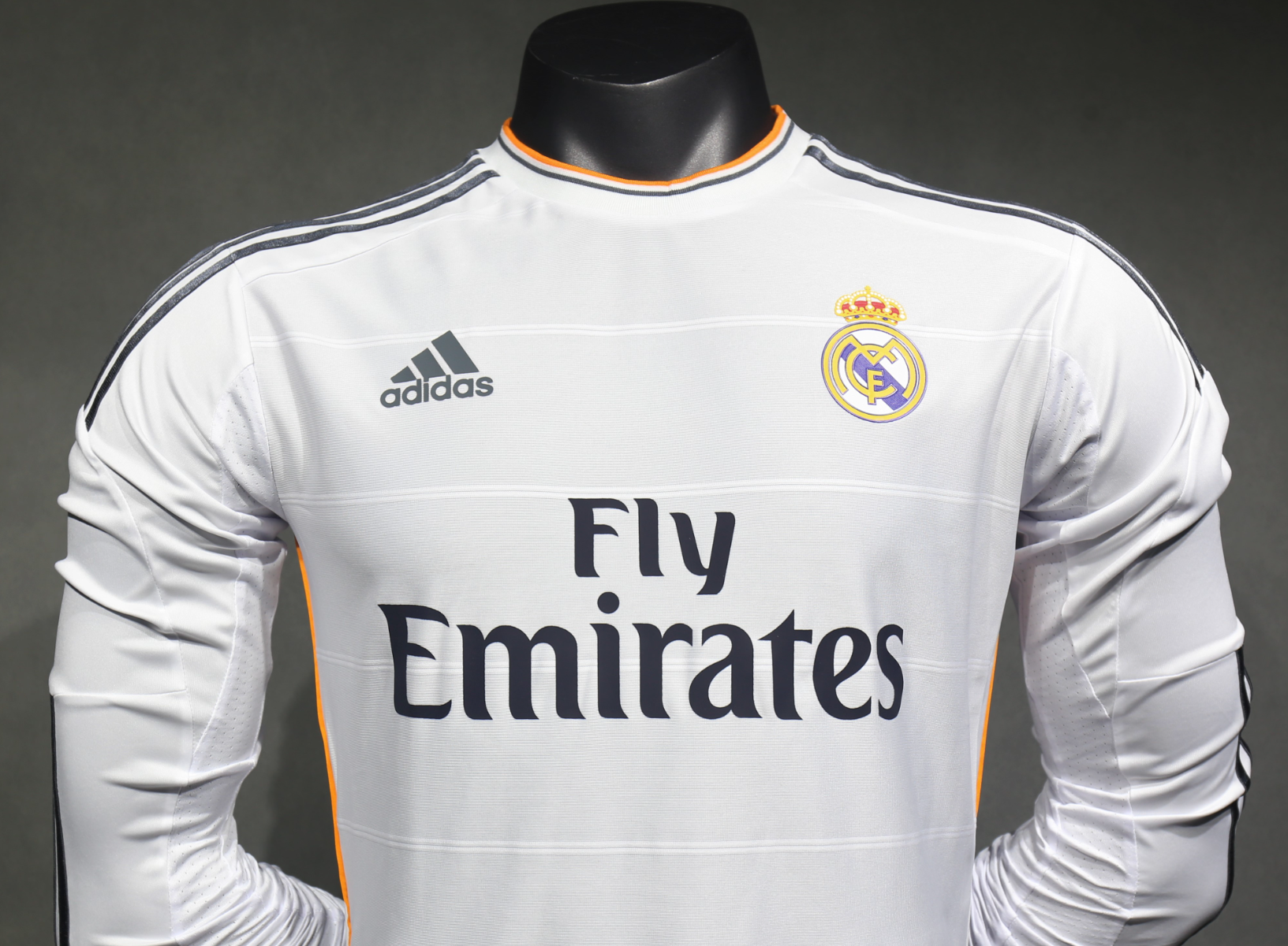 13-14 Real Madrid Home Retro Kit Vintage Player Version Long Sleeve Shirt AAAAJersey Dropship Y 2