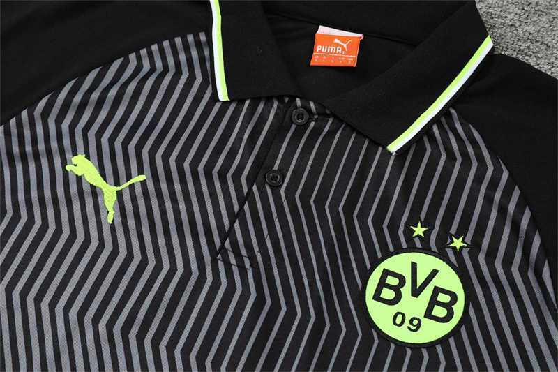 Polo Dortmund black stripes 8