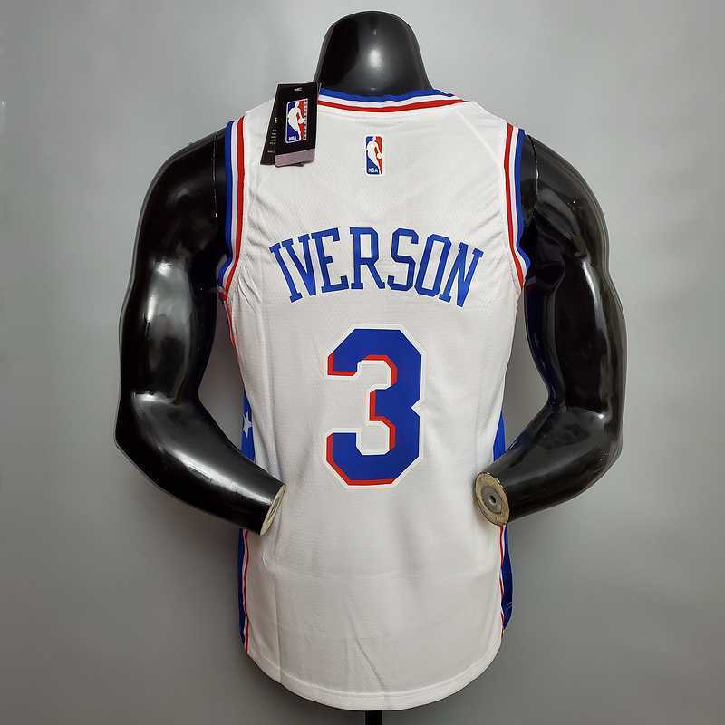Iverson #3 Detroit Pistons white 1
