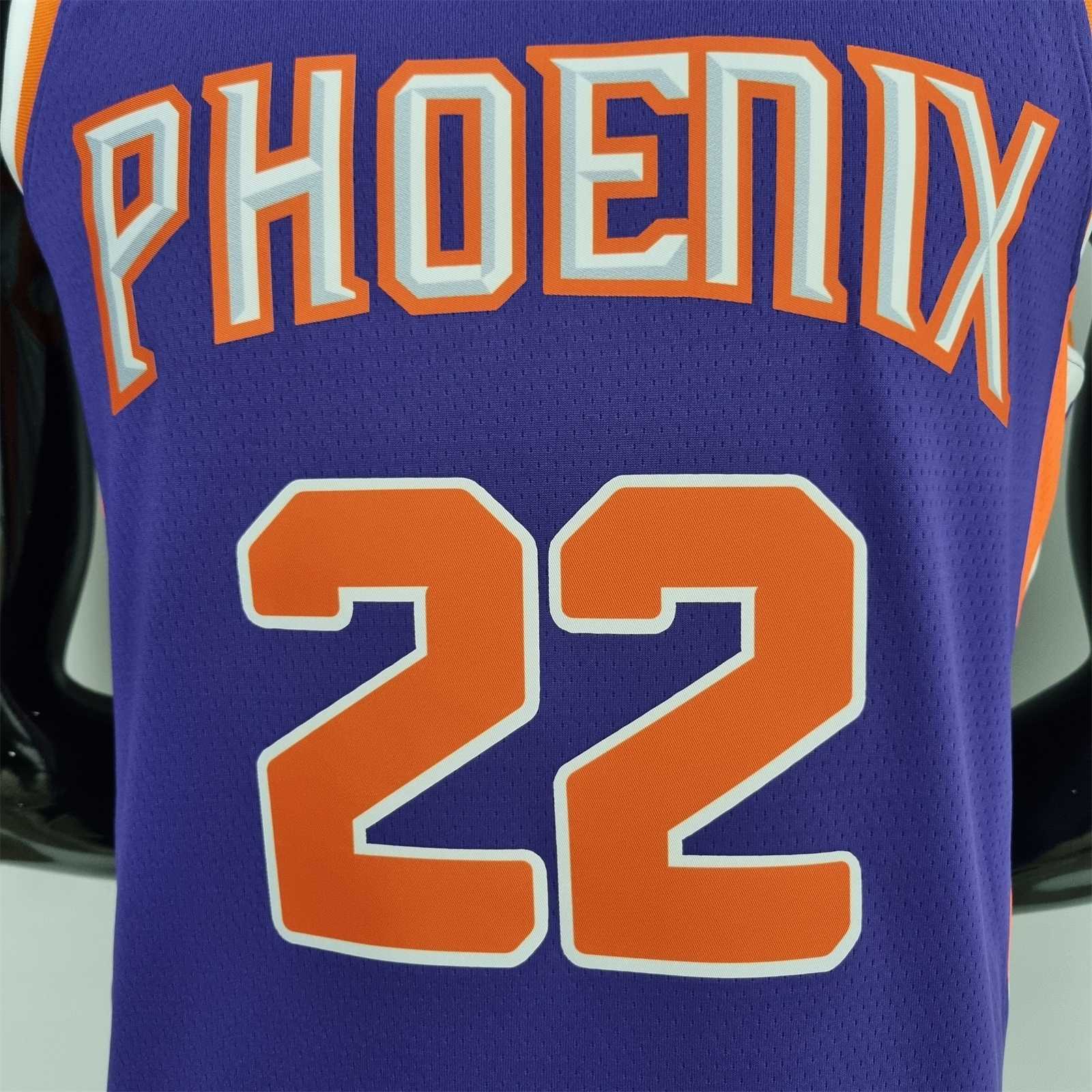 75th Anniversary Ayton #22 Phoenix Suns Purple NBA Jersey 5