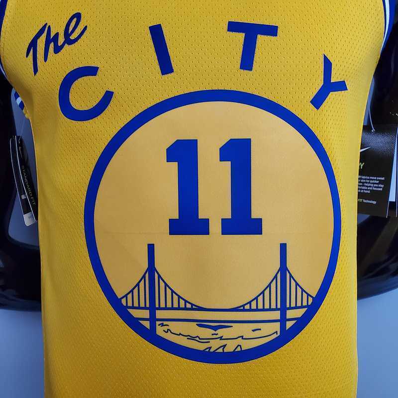 Tram version THOMPSON#11 Golden State Warriors yellow 2
