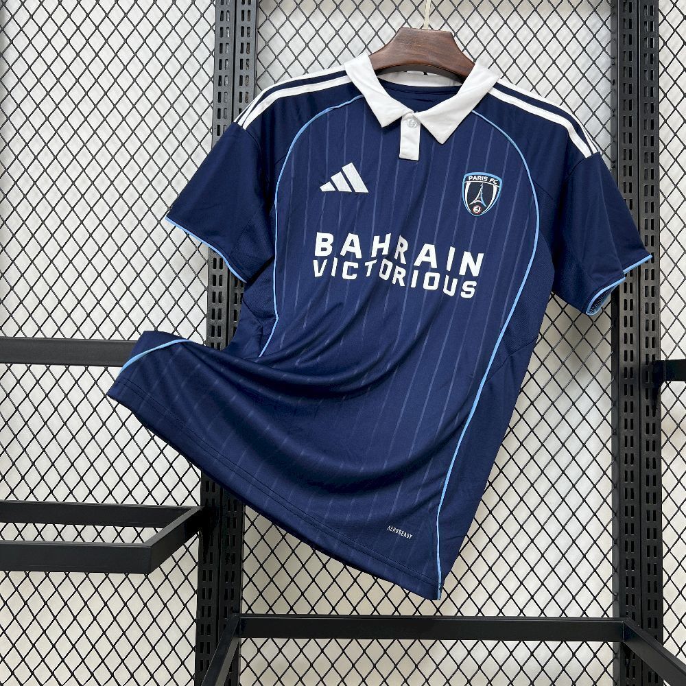 25-26 Paris FC Home Kit Polo Shirt Maillotfoot Apparels ete AAAAJersey Wholesale Yupoo