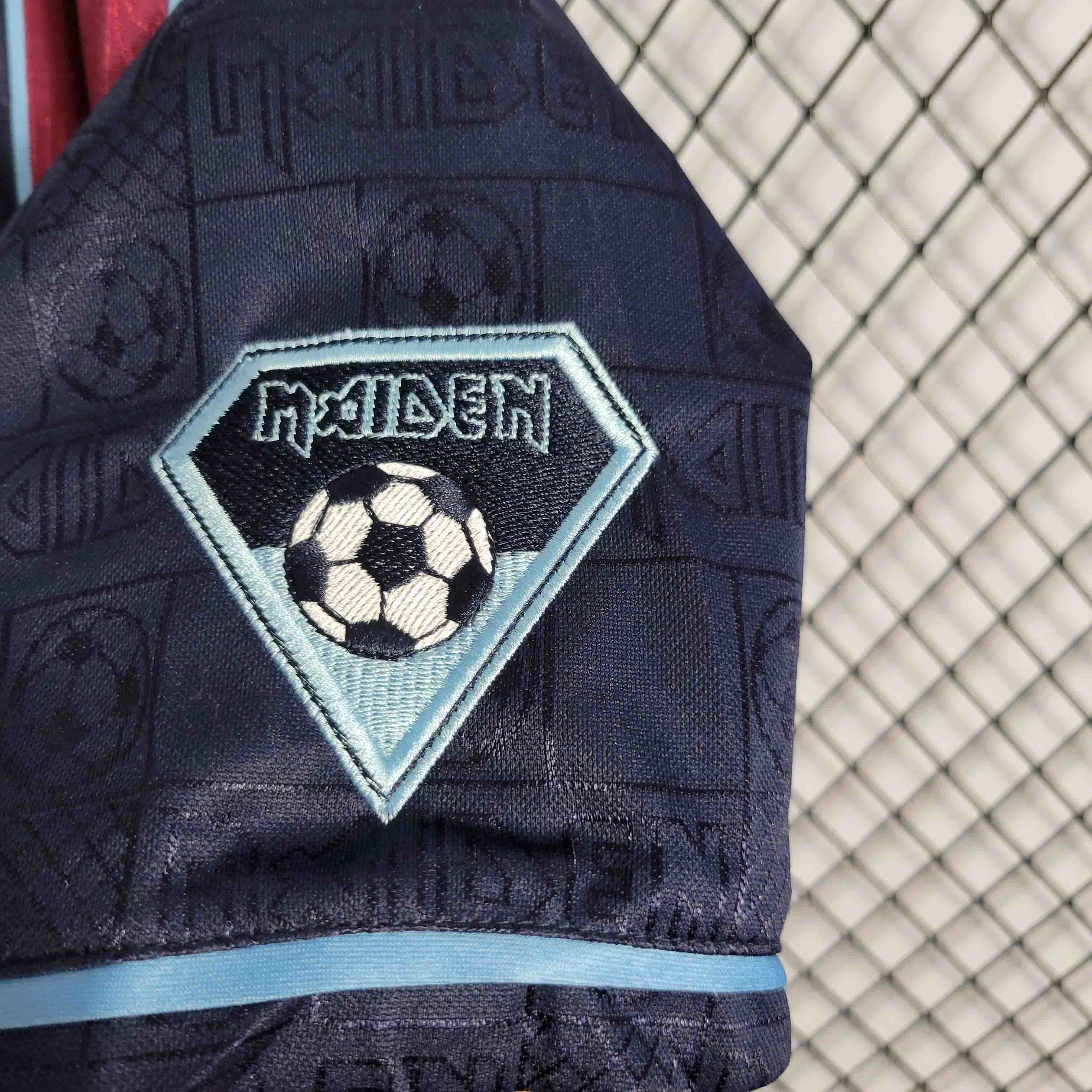 11-12 West Ham Iron Maiden Home Retro Kit Vintage Shirt Sport AAAAJersey Yupoo 3