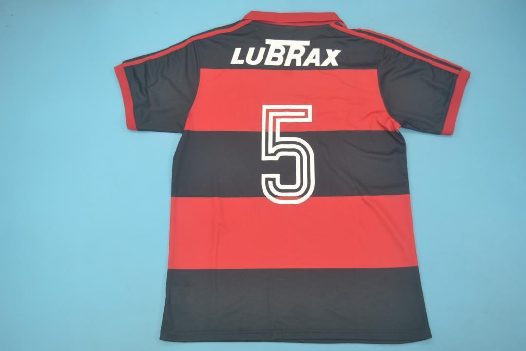 1990 Flamengo home red black 7