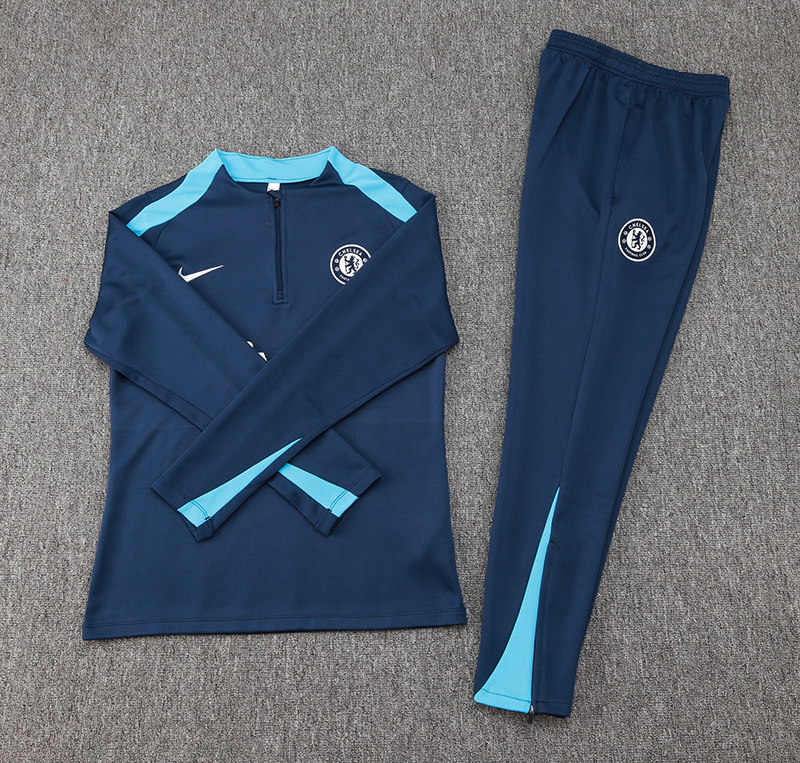 24-25 Chelsea Long Sleeve Training Suit Football Shirts 1
