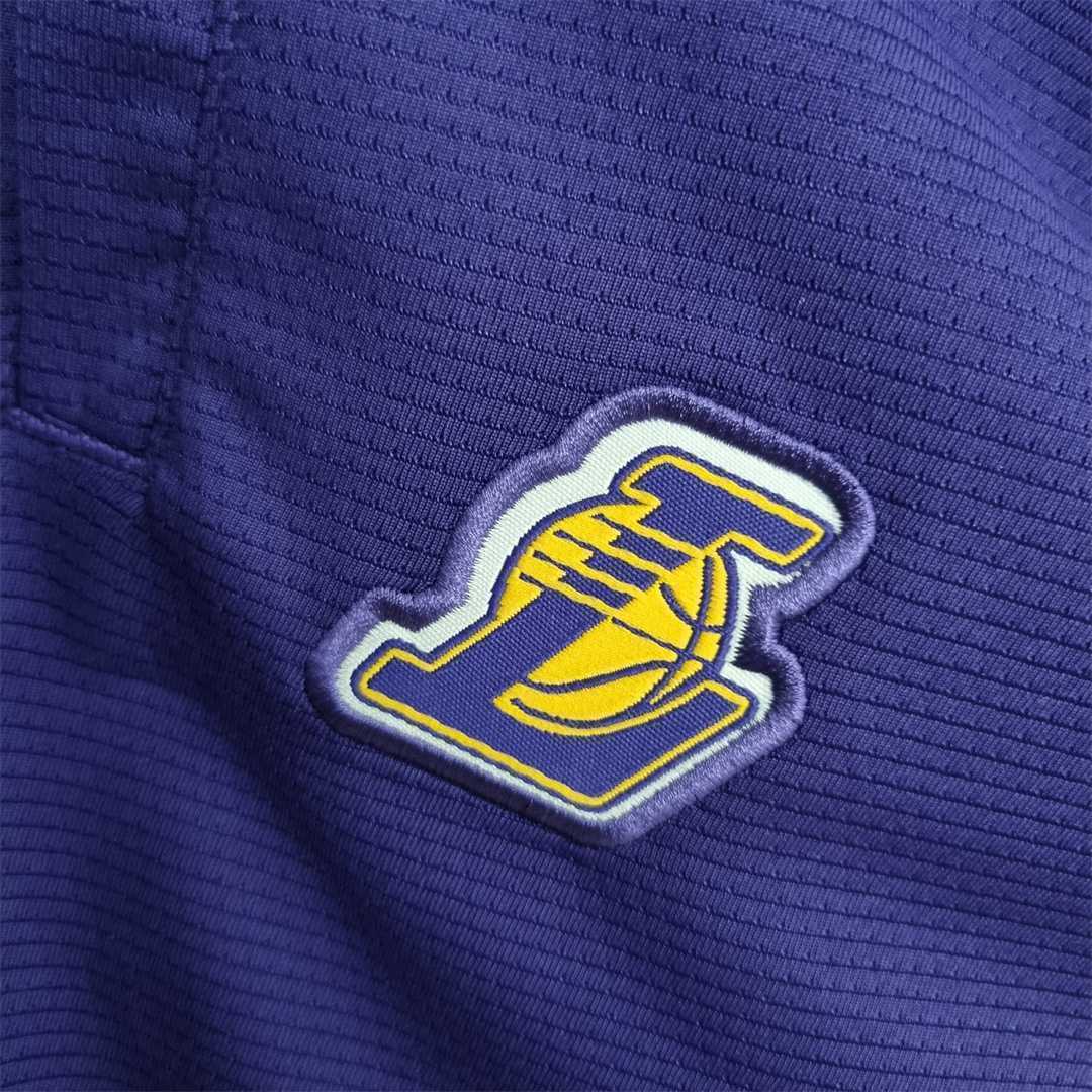 2022 Los Angeles Lakers NBA US Training Shorts Purple 2