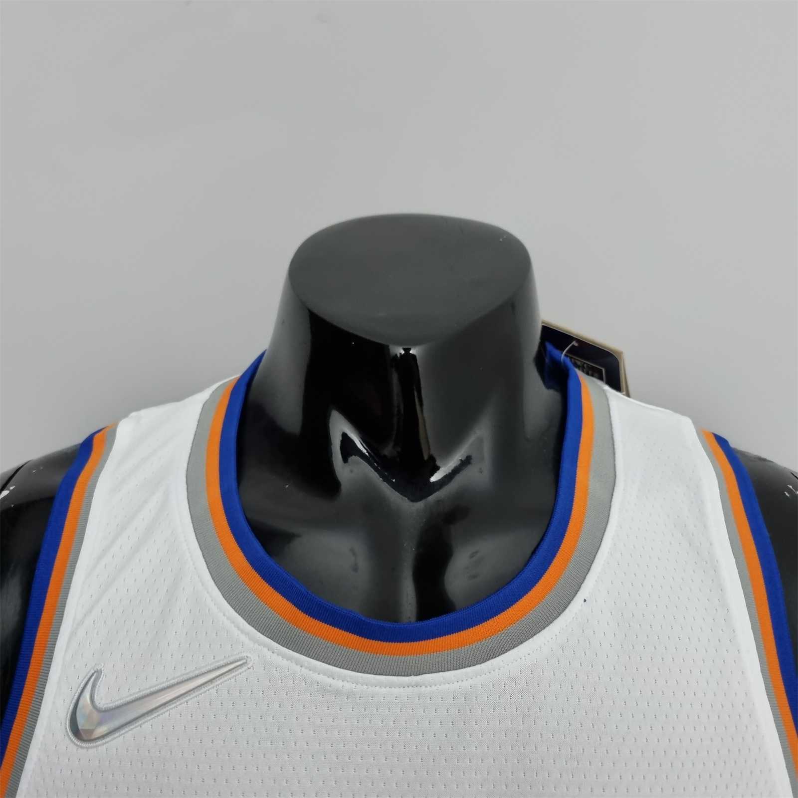 75th Anniversary Randle #30 New York Knicks White NBA Jersey 8
