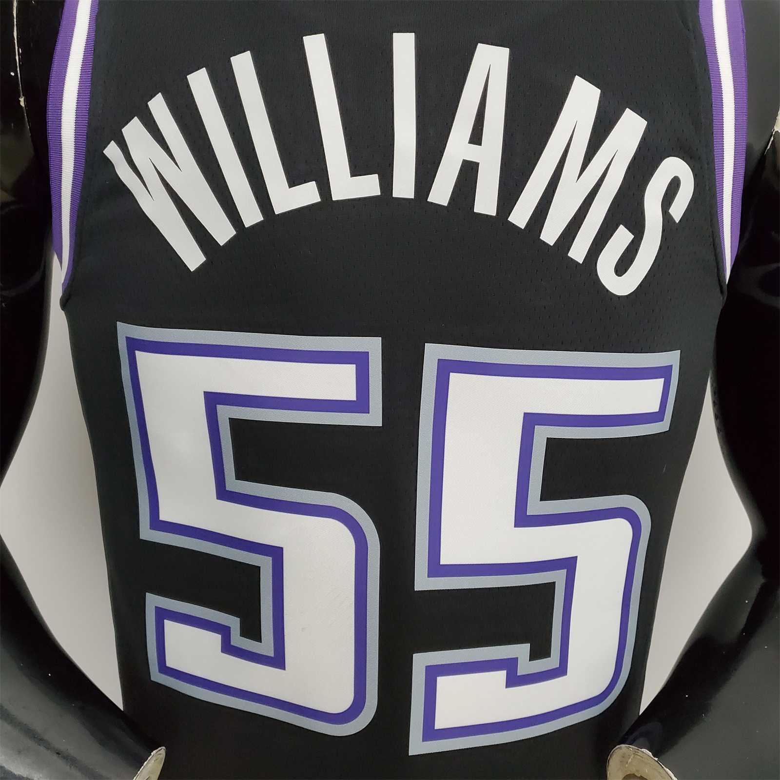2022 Season Williams#55 Kings City Edition Black NBA Jersey 3