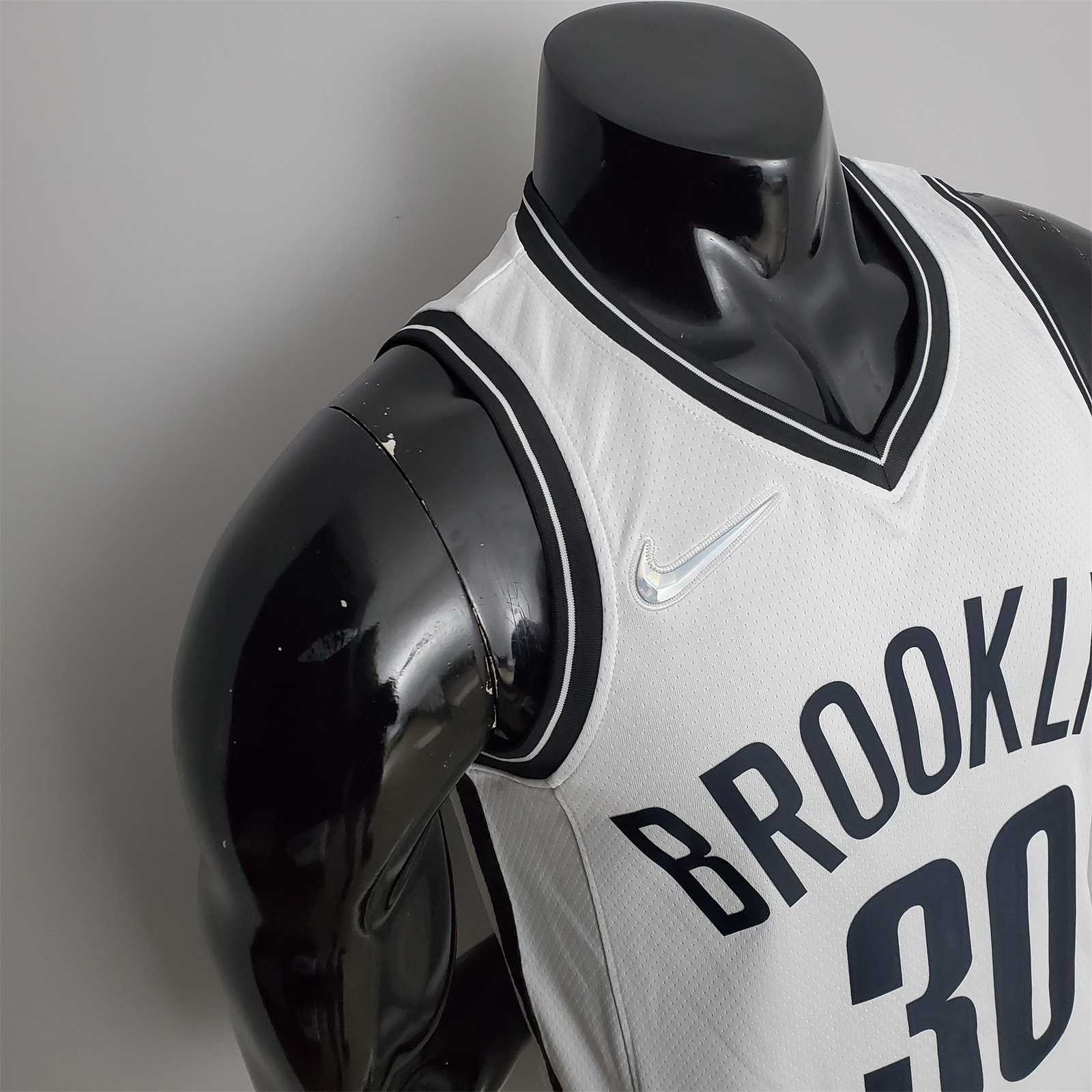 75th Anniversary Curry #30 Nets White NBA Jersey 9