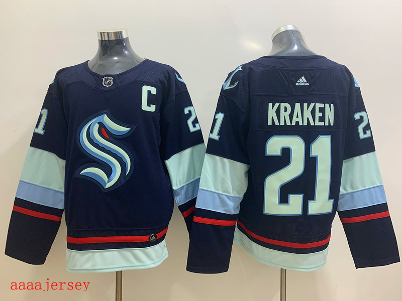 Seattle Kraken ice hockey jersey M-3XL 西雅图海妖队冰球服 1