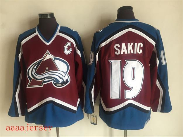 Colorado Avalanche retro ice hockey jersey M-3XL 科罗拉多雪崩队复古冰球服 1
