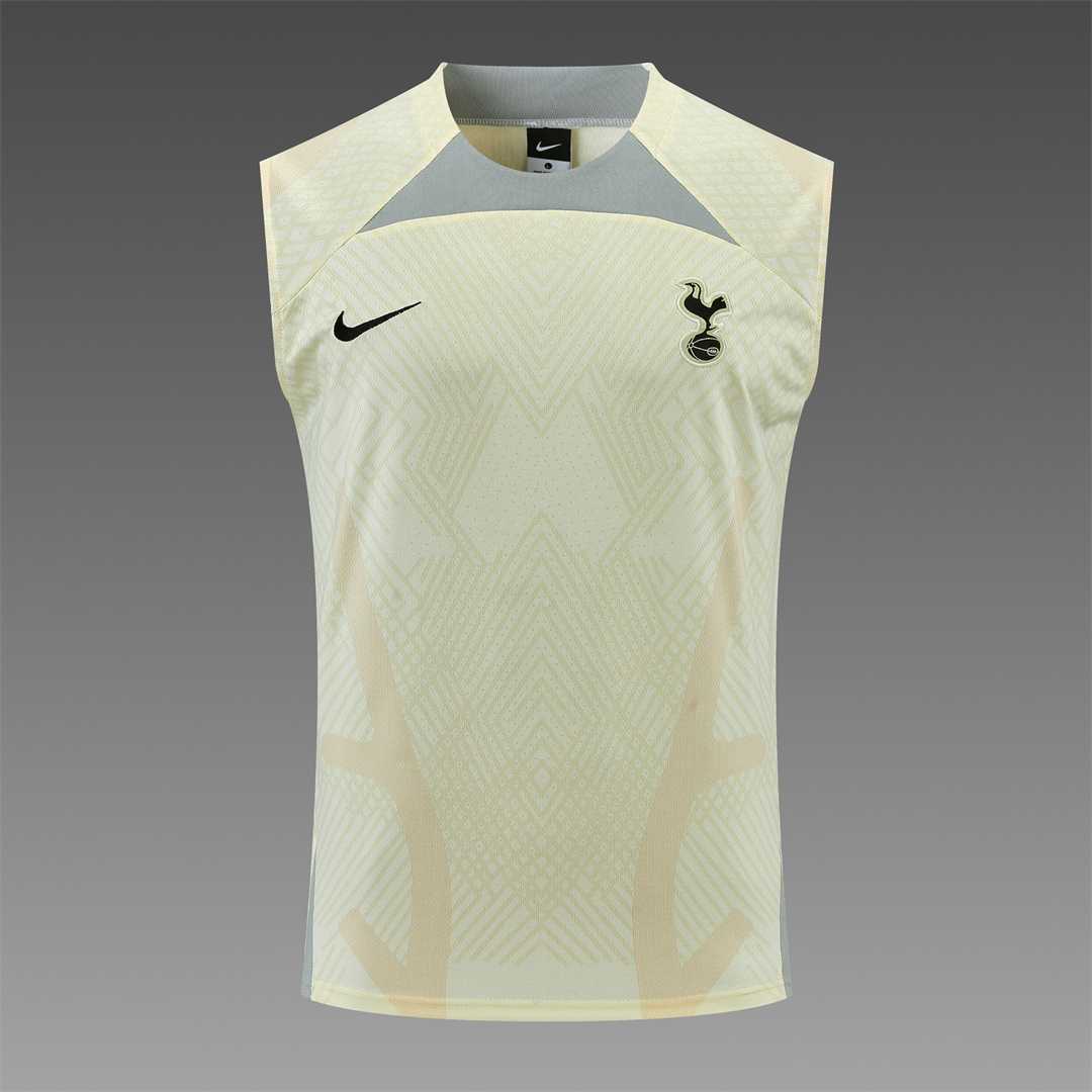 22-23 Tottenham Hotspur vest training suit kit Light Yellow 4