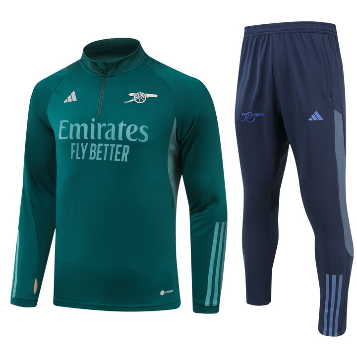 23-24 Arsenal Green Long Sleeve Training Suit Yupoo
