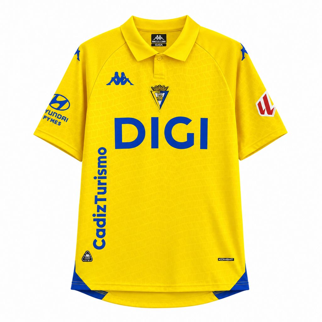 26-27 Cadiz Mens Home Kit Football T-Shirt AAAAJersey Supply Yupoo 9