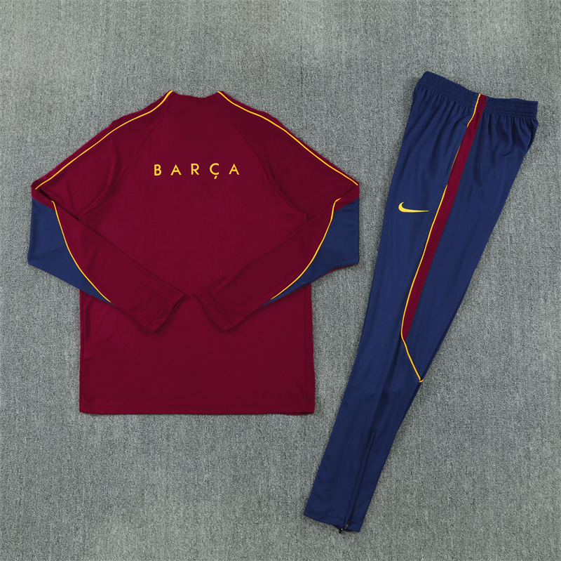 26-27 Barcelona Mens Kit Football Aldult Training Long Sleeve Suit Yupoo 5 1