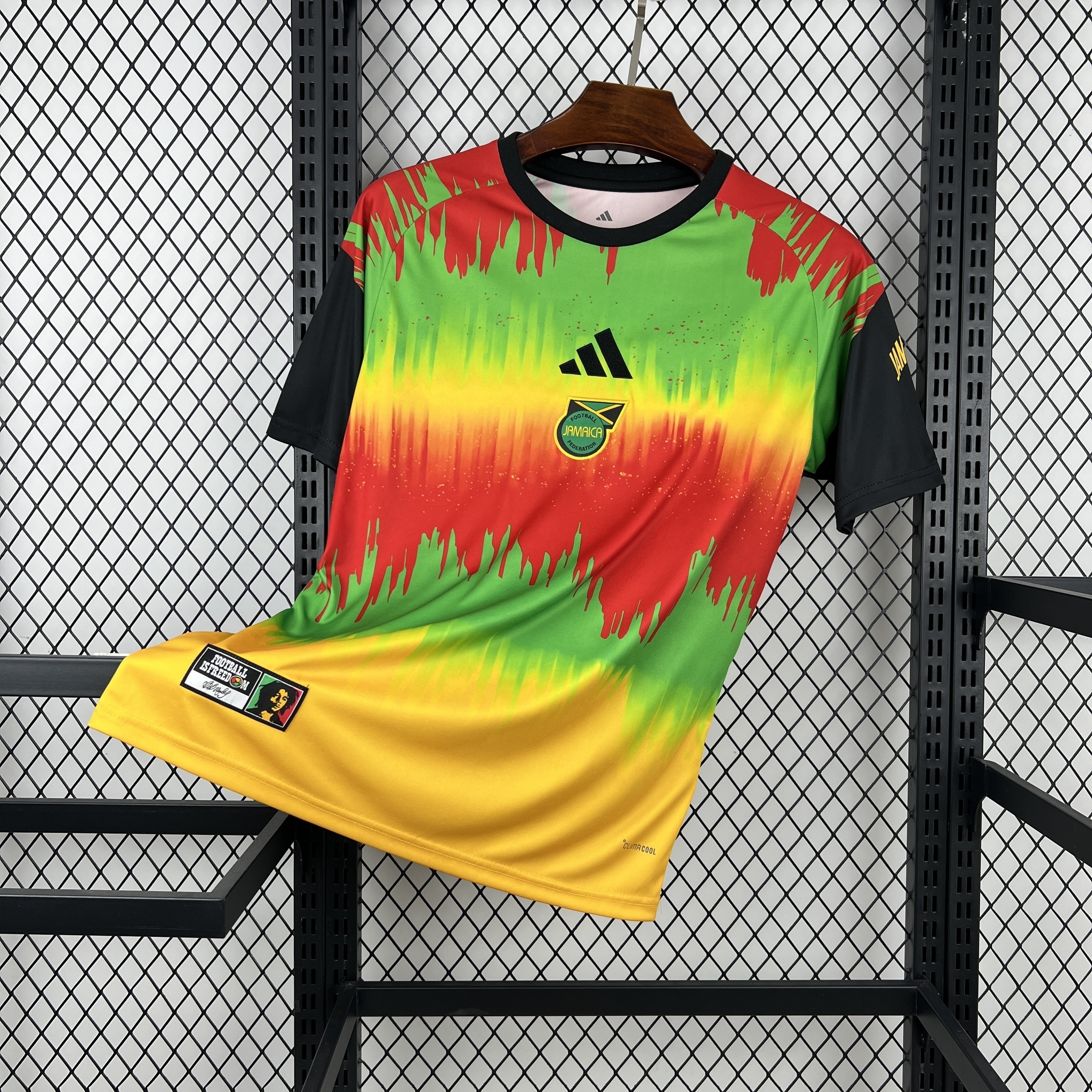 2026 World Cup Jamaica Bob Pre Match Soccer Shirt Fan Version