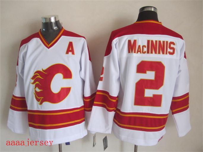 Calgary Flames retro ice hockey jersey M-3XL 卡加利火焰队复古冰球服 6