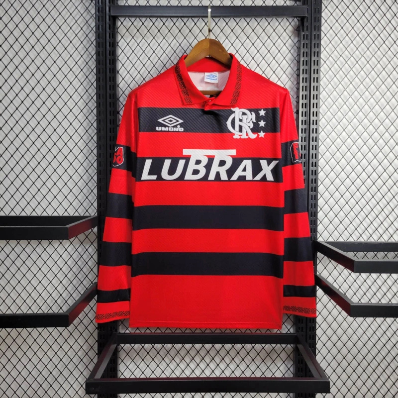 94-95 Flamengo Home Retro Kit Long Sleeve Vintage Shirt Football AAAAJersey Supplier
