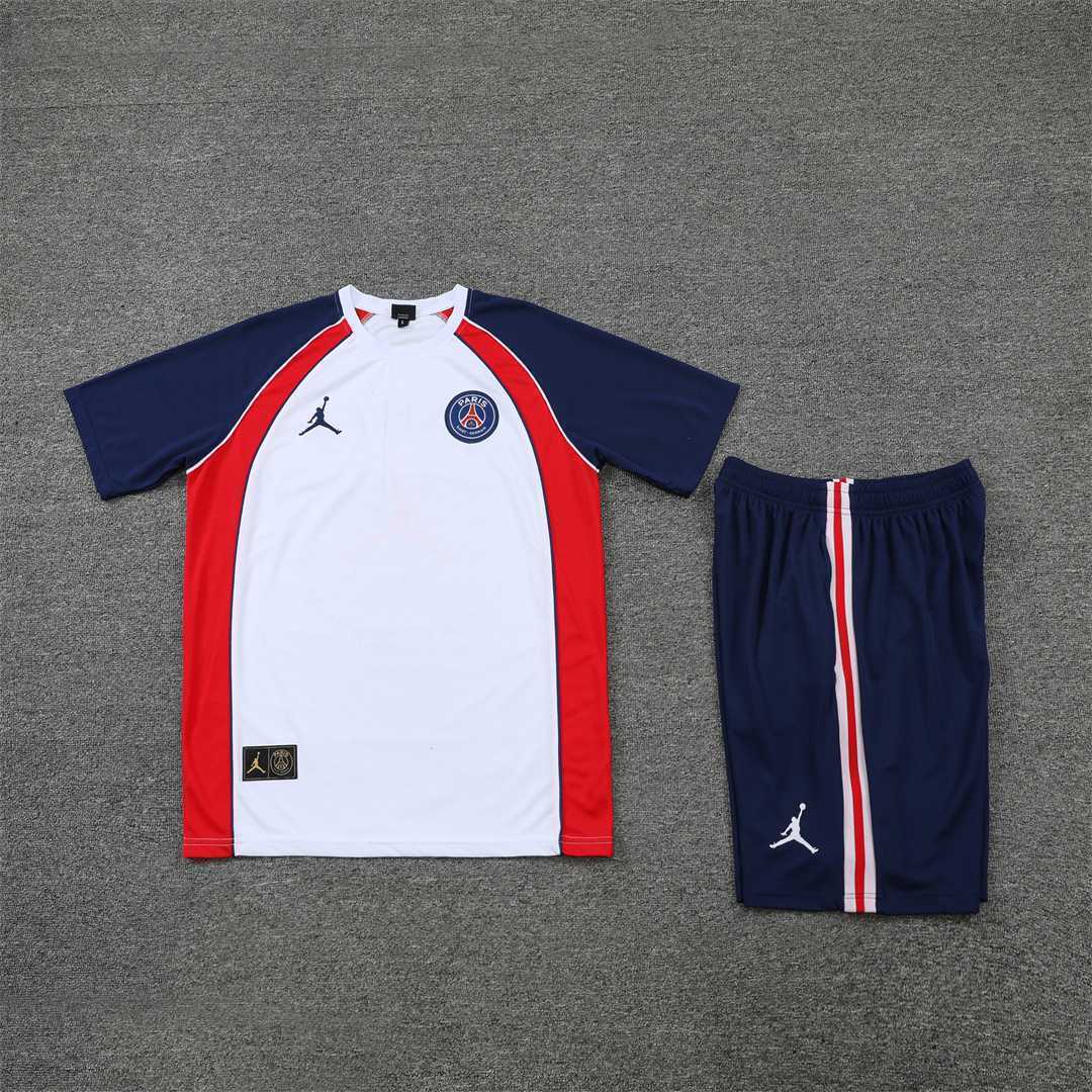 22-23 PSG training suit short sleeve kit White Blue Red 15
