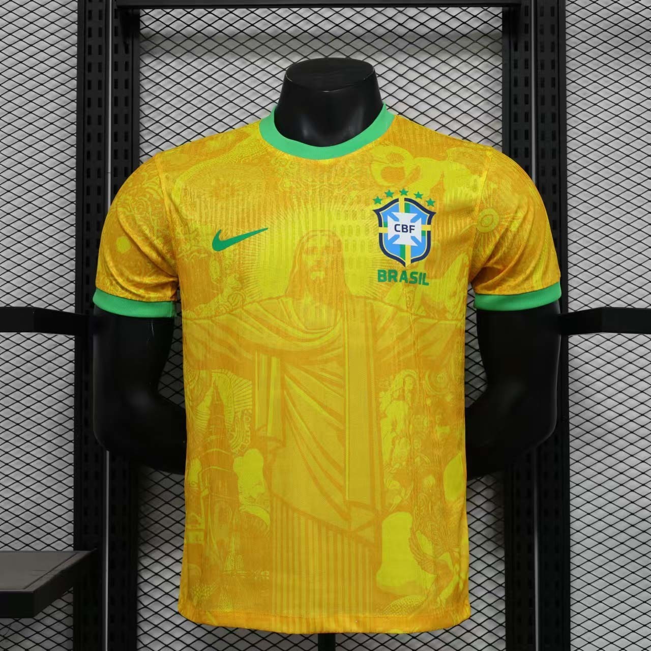 2024 Brazil Jesus the Redeemer Special Edition Kit Player Version Shirt AAAAJersey Supplier Yup