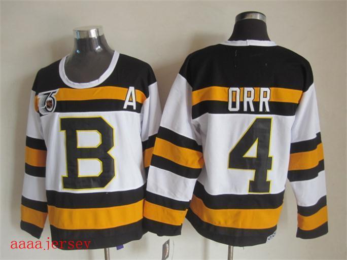 Boston Bruins retro ice hockey jersey M-3XL 波士顿棕熊队复古冰球服 7