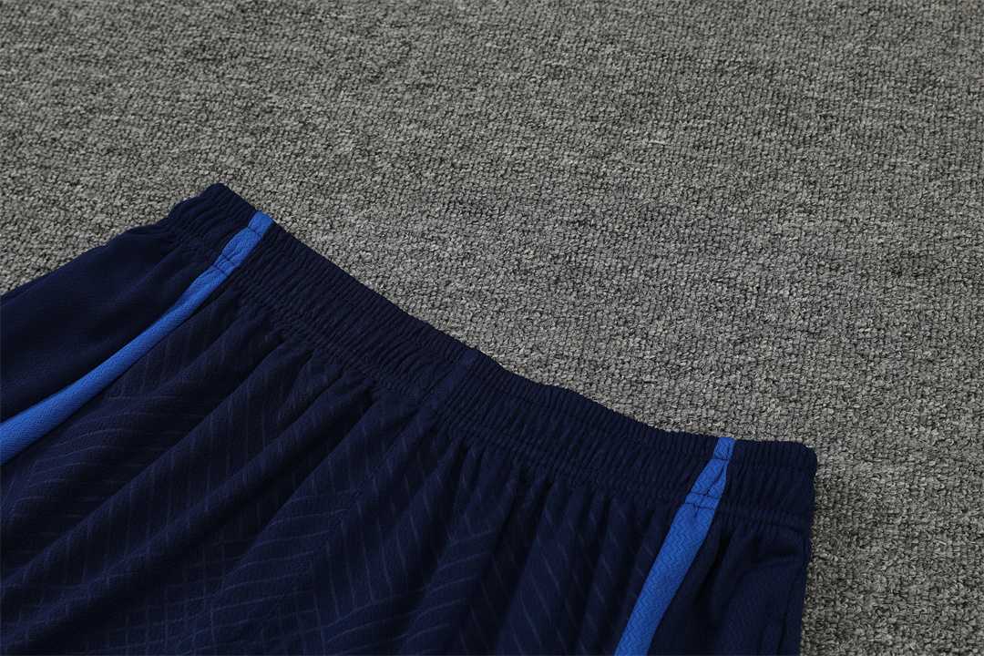 2022 France Training Suit Short Sleeve Kit White Blue 13