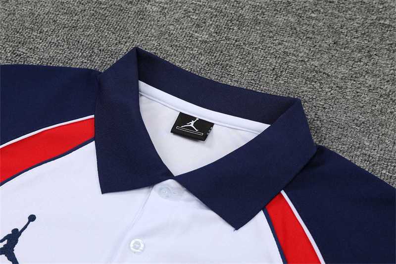 Polo Jordan PSG white and red 3