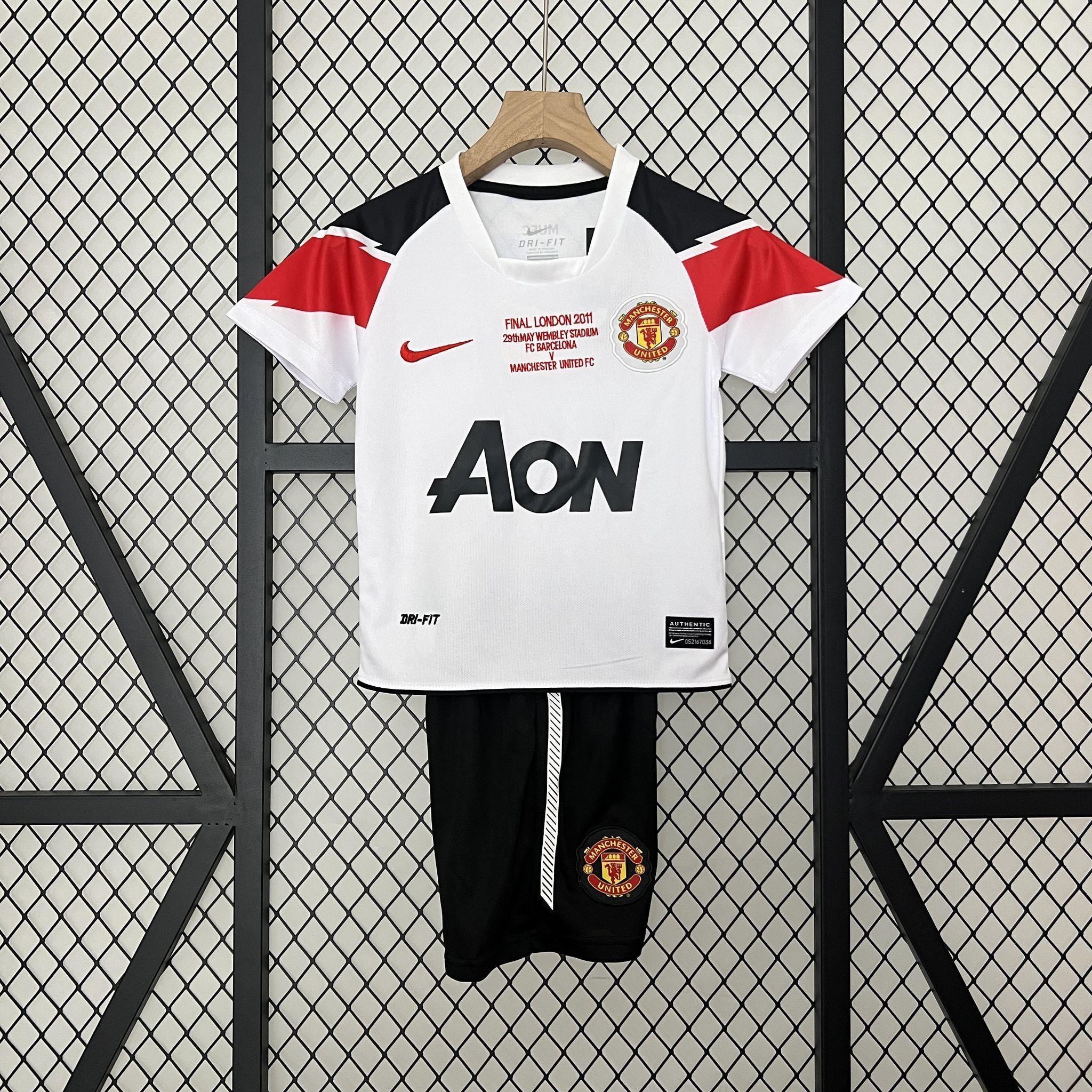 10-11 Manchester United Away Champions League Retro Kid Kits Youth Apparels AAAAJersey Yupoo
