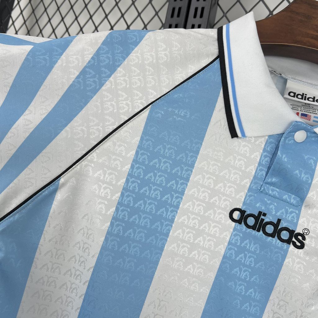 1996 Argentina Home Retro Kit Vintage Shirt AAAAJersey Supplier Yupoo 2