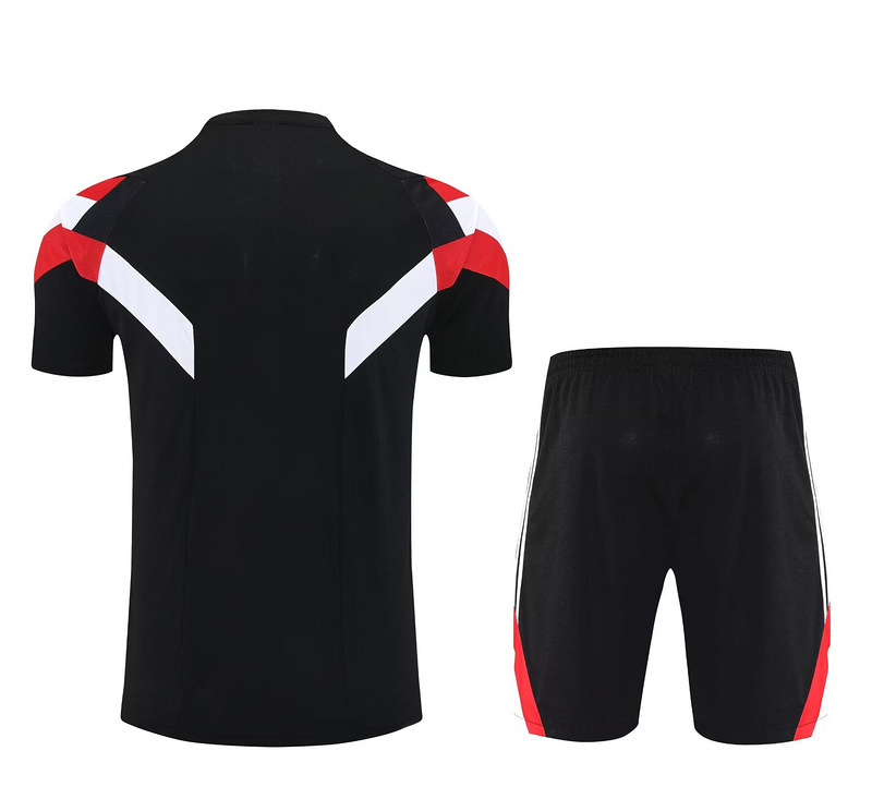 25-26 Manchester United Training Kits Black Football Tracksuits 1