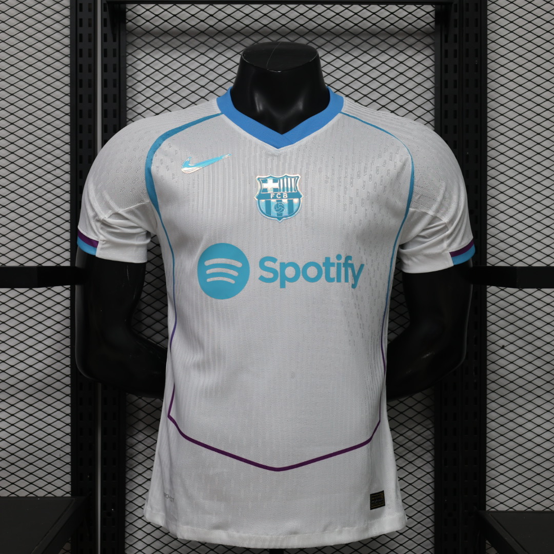 26-27 Barcelona Special Edition Player Version Football White T-Shirt AAAAJersey Supply Yupoo 8
