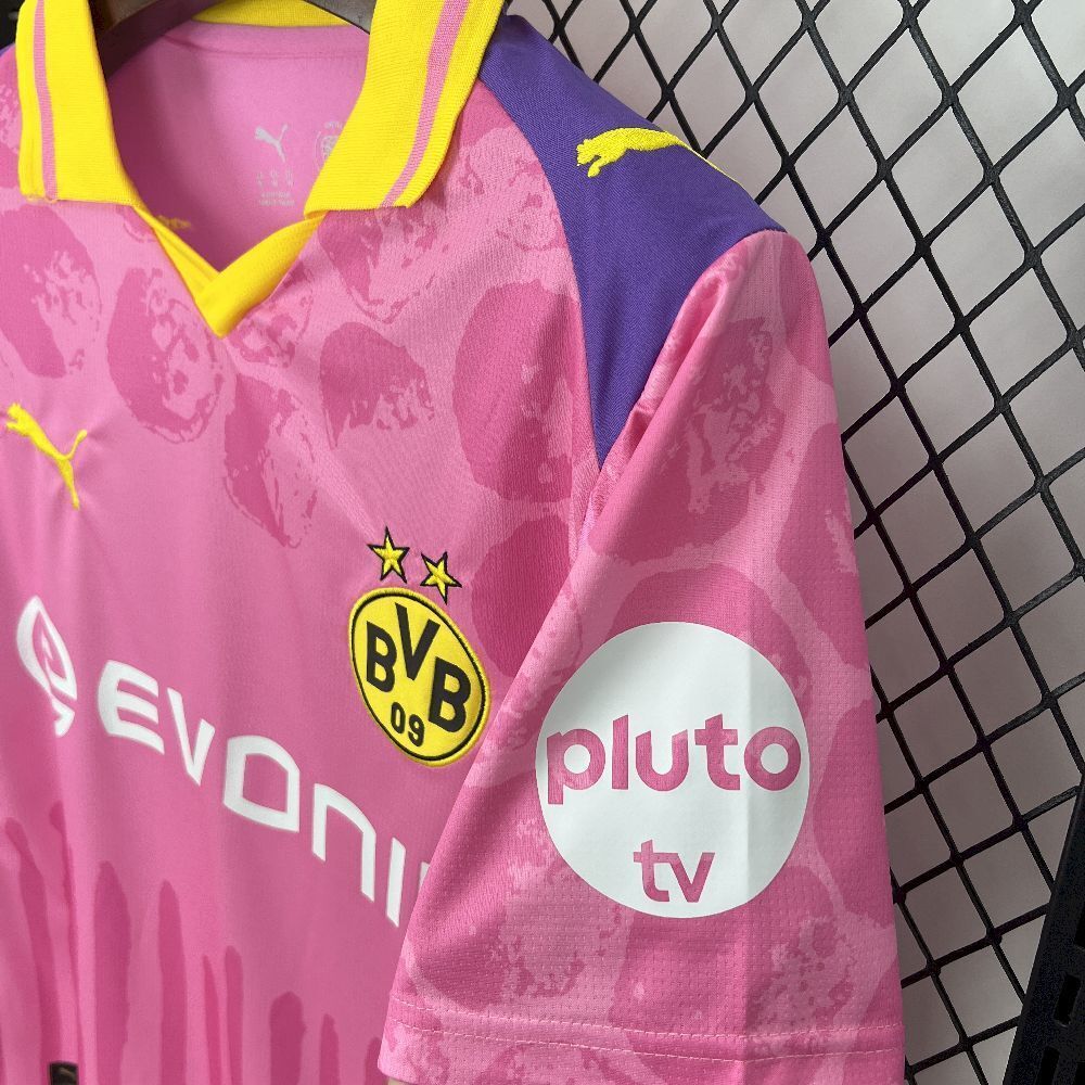 25-26 Borussia Dortmund Pink Kit Special Edition Shirt Football Apparels Soccer AAAAJersey Yupo 2