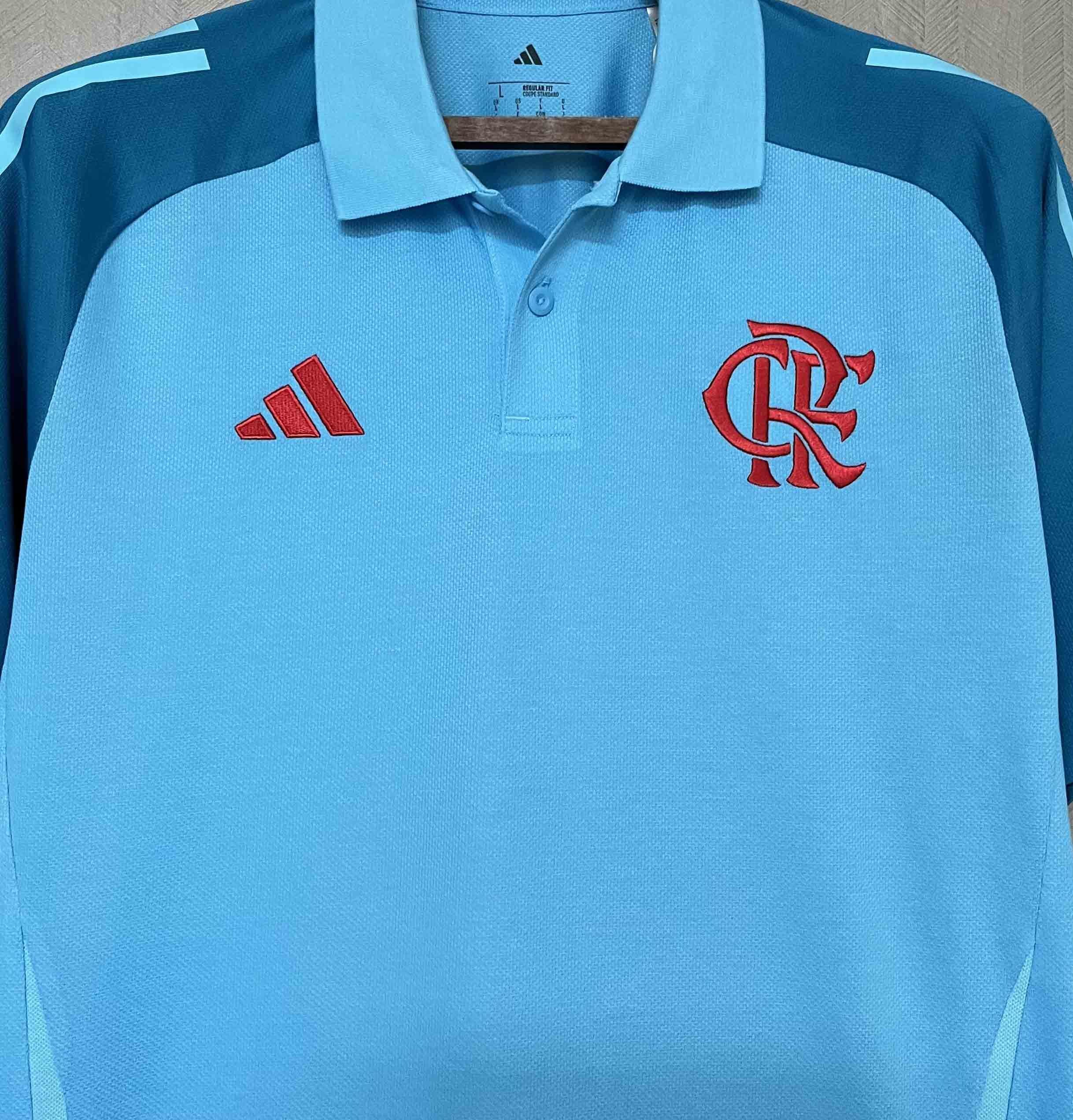24-25 Flamengo Blue POLO Shirt AAAAJersey Supplier Yupoo 4