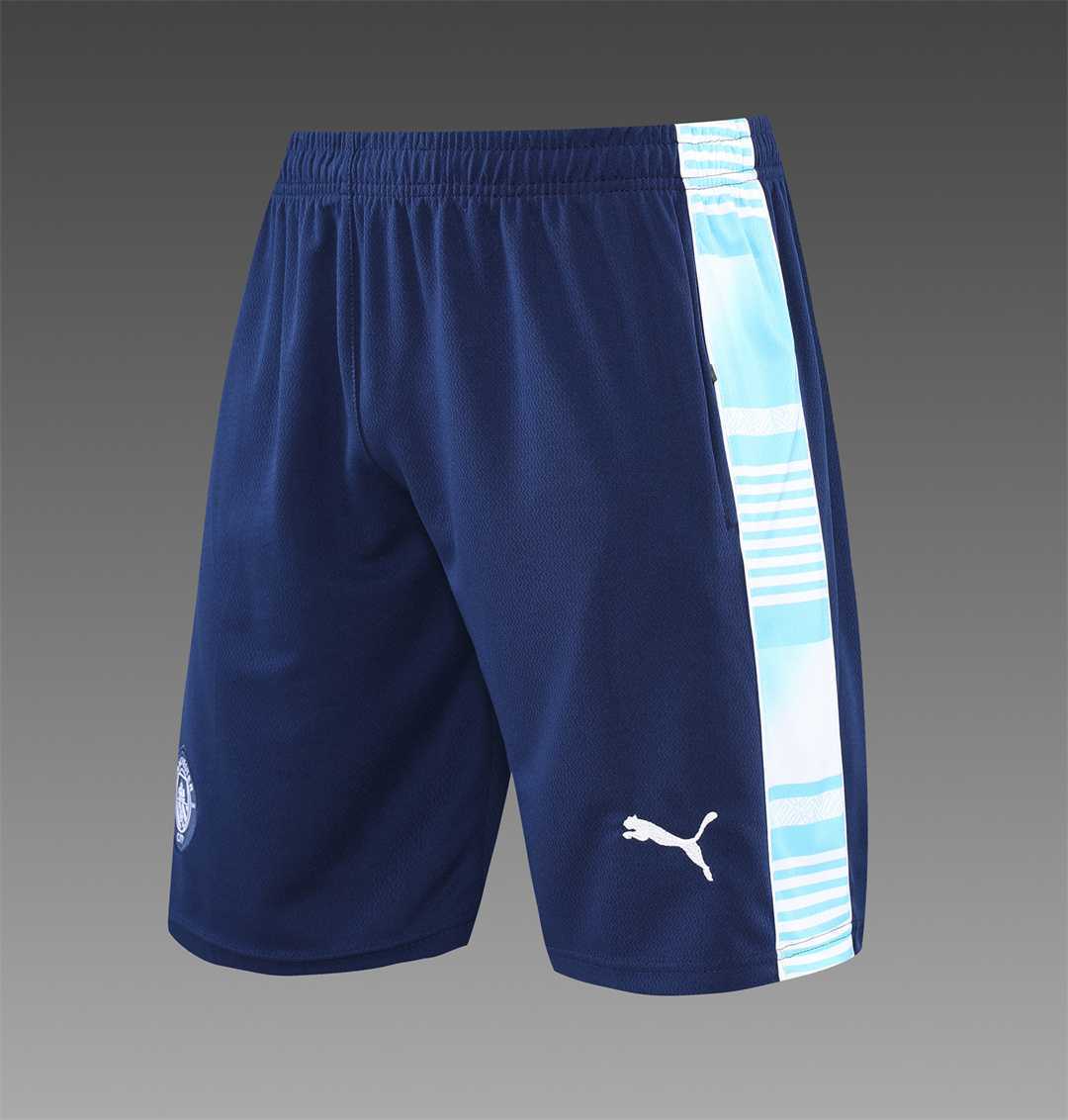22-23 Manchester City Training Wear Short Sleeve Kit White and Blue Colorblock 18