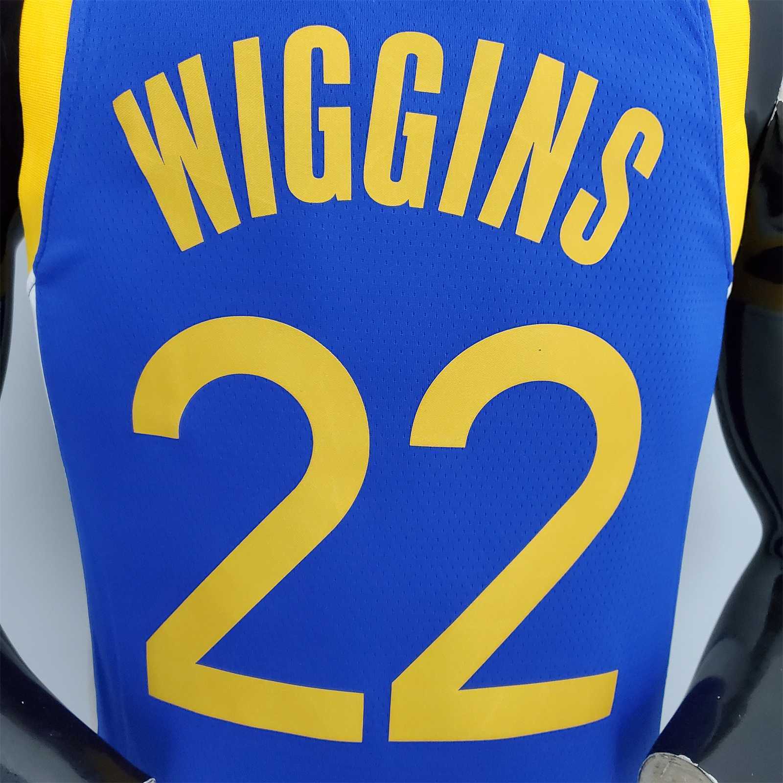 75th Anniversary WIGGINS#22 Warriors Blue 5