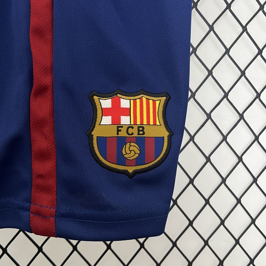 14-15 Barcelona Home Retro Kids Kit Size-16-28 Football Jersey Yupoo 14