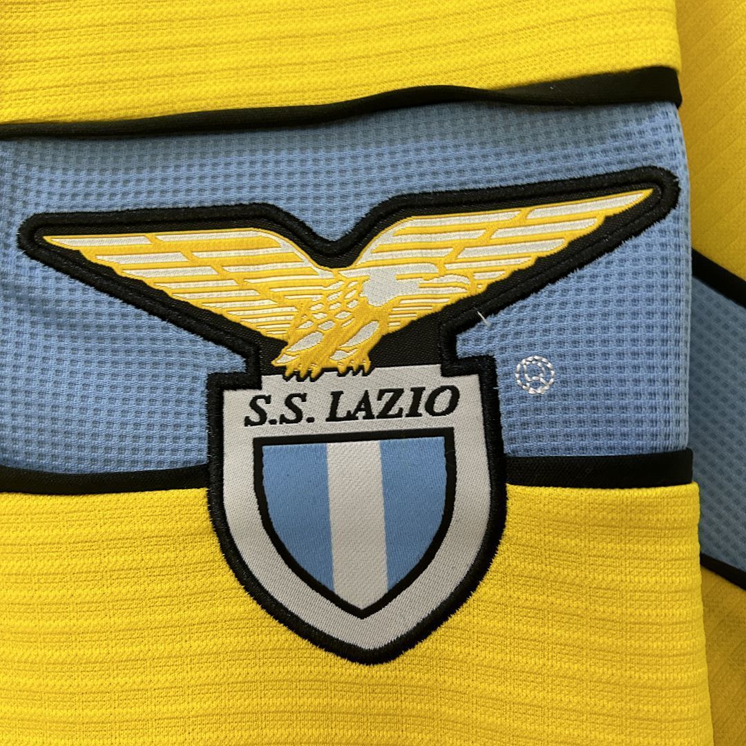 98-99 Lazio Yellow Retro Kit Vintage Shirt AAAAJersey Dropship Yupoo 4