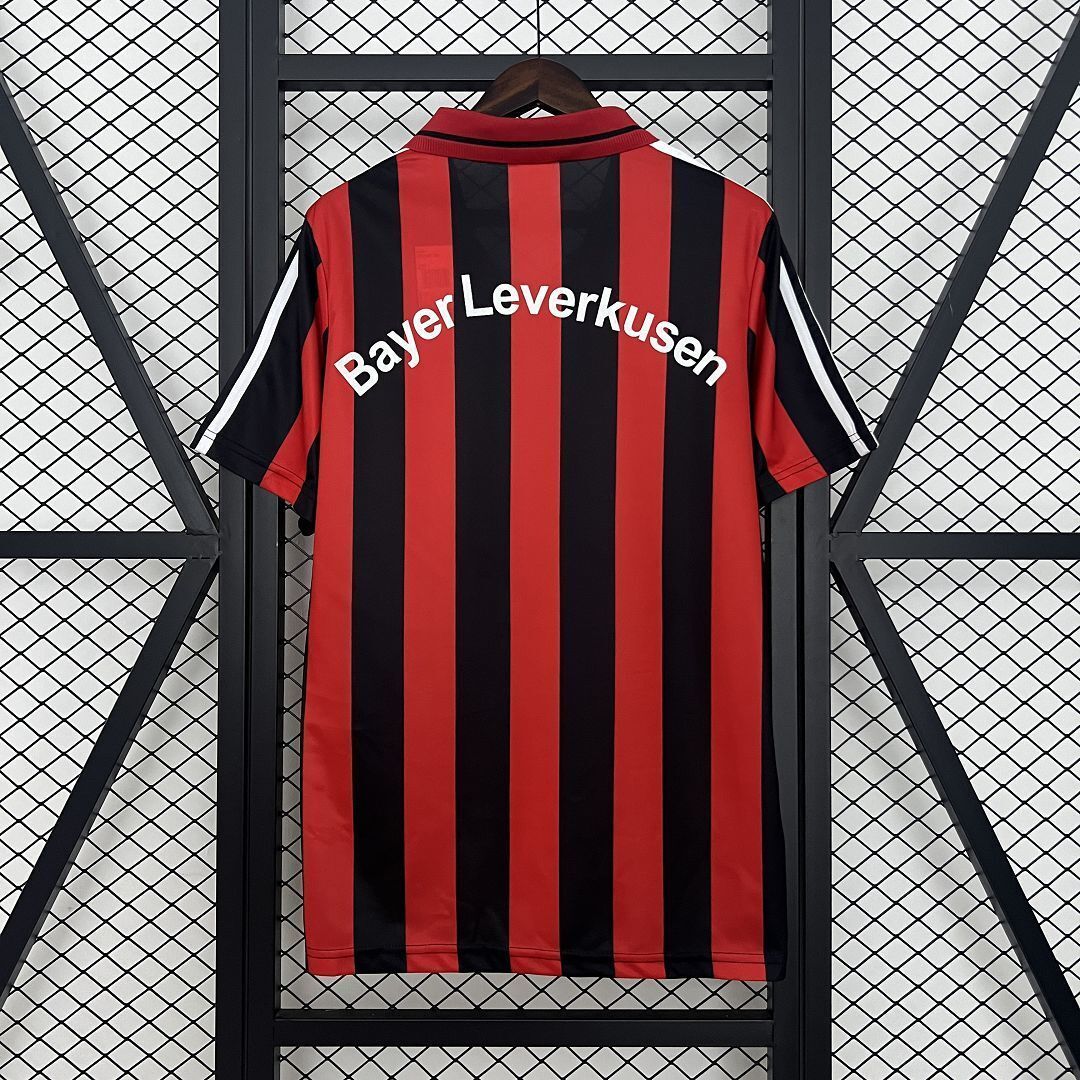 01-02 Leverkusen Home Retro Kit Vintage Shirt AAAAJersey Dropship Yupoo 1