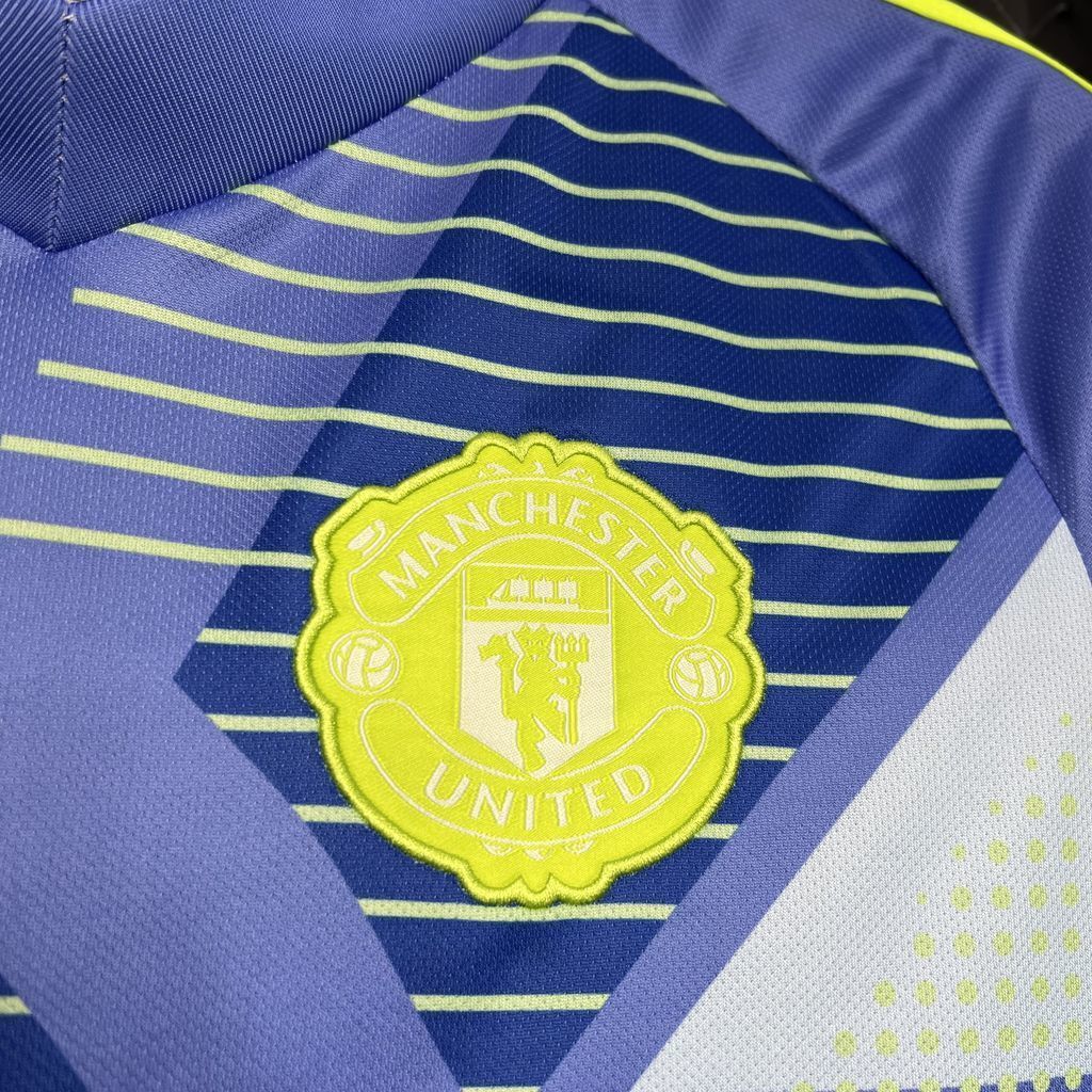24-25 Manchester United Blue GoalKeeper Kit Soccer Uniforms Soccer AAAAJersey Yupoo 2