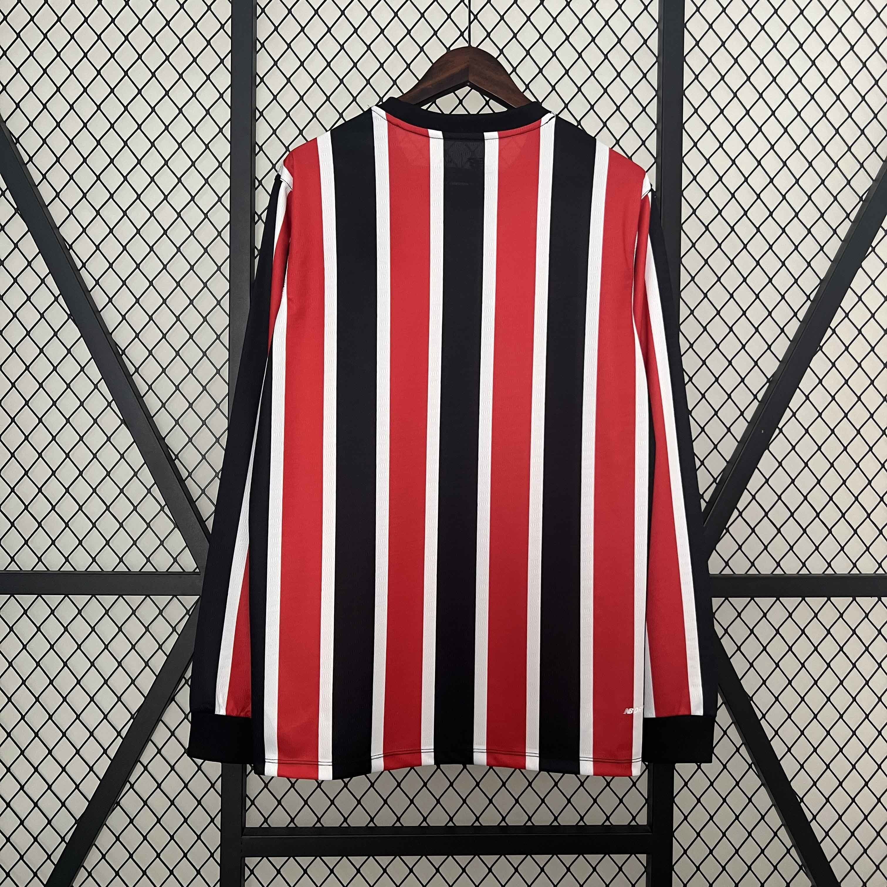 24-25 Sao Paulo Away Kit Long Sleeve Shirt Football AAAAJersey Supplier 3