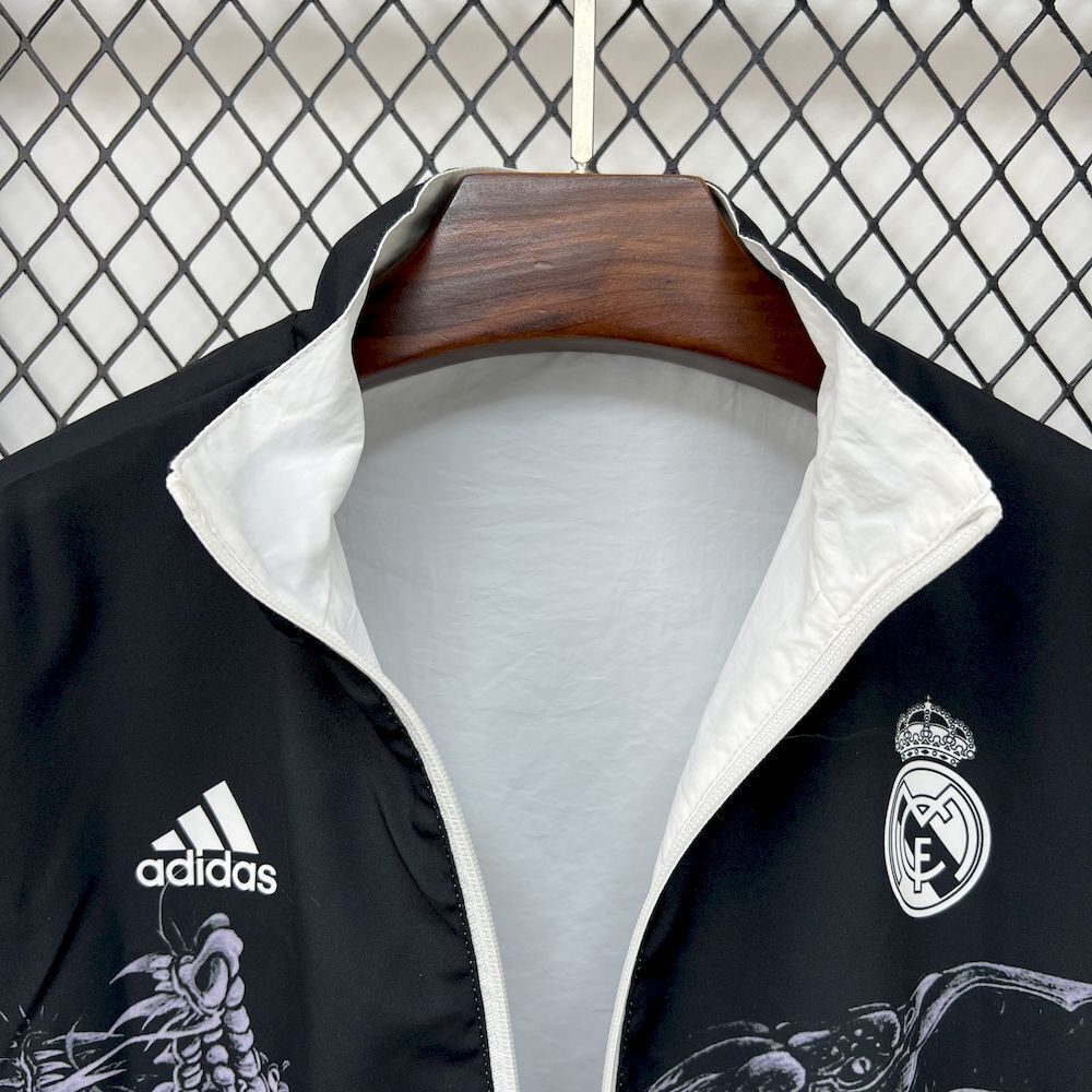 25-26 Real Madrid Double-Sided Windbreaker Jackets Kit Yupoo 1