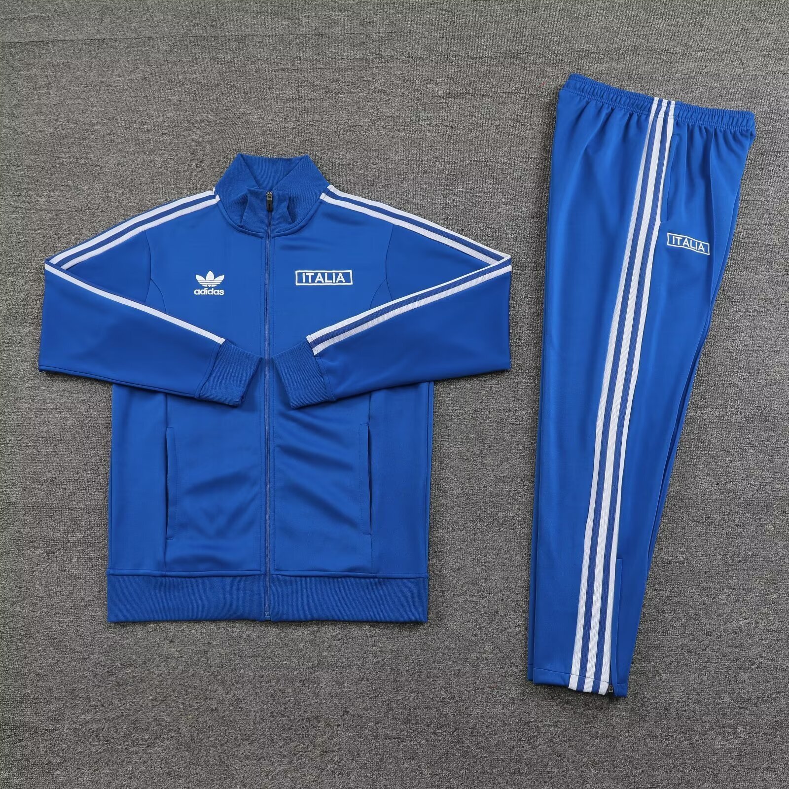 2024 Italy Long Sleeve Kits Blue Jacket Suits Soccer Jerseys Yupoo 2