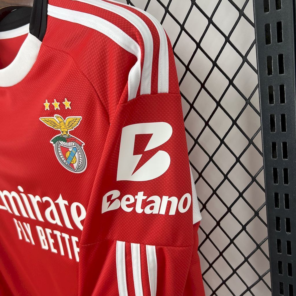 25-26 Benfica Home Long Sleeve Kit Football T-Shirt AAAAJersey Supply Yupoo 5