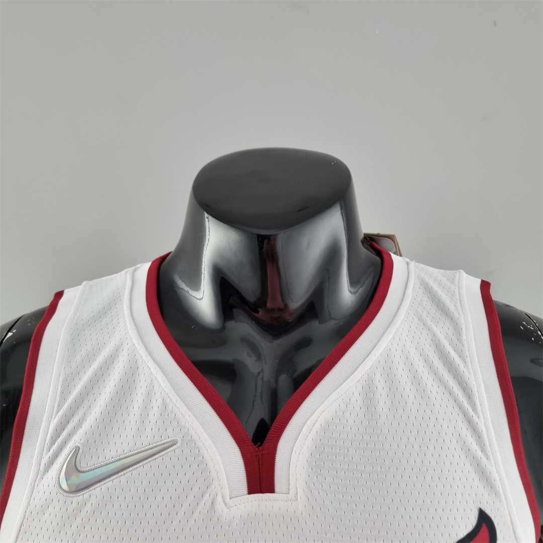 75th Anniversary Miami Heat BUTLER#22 White NBA Jersey 8