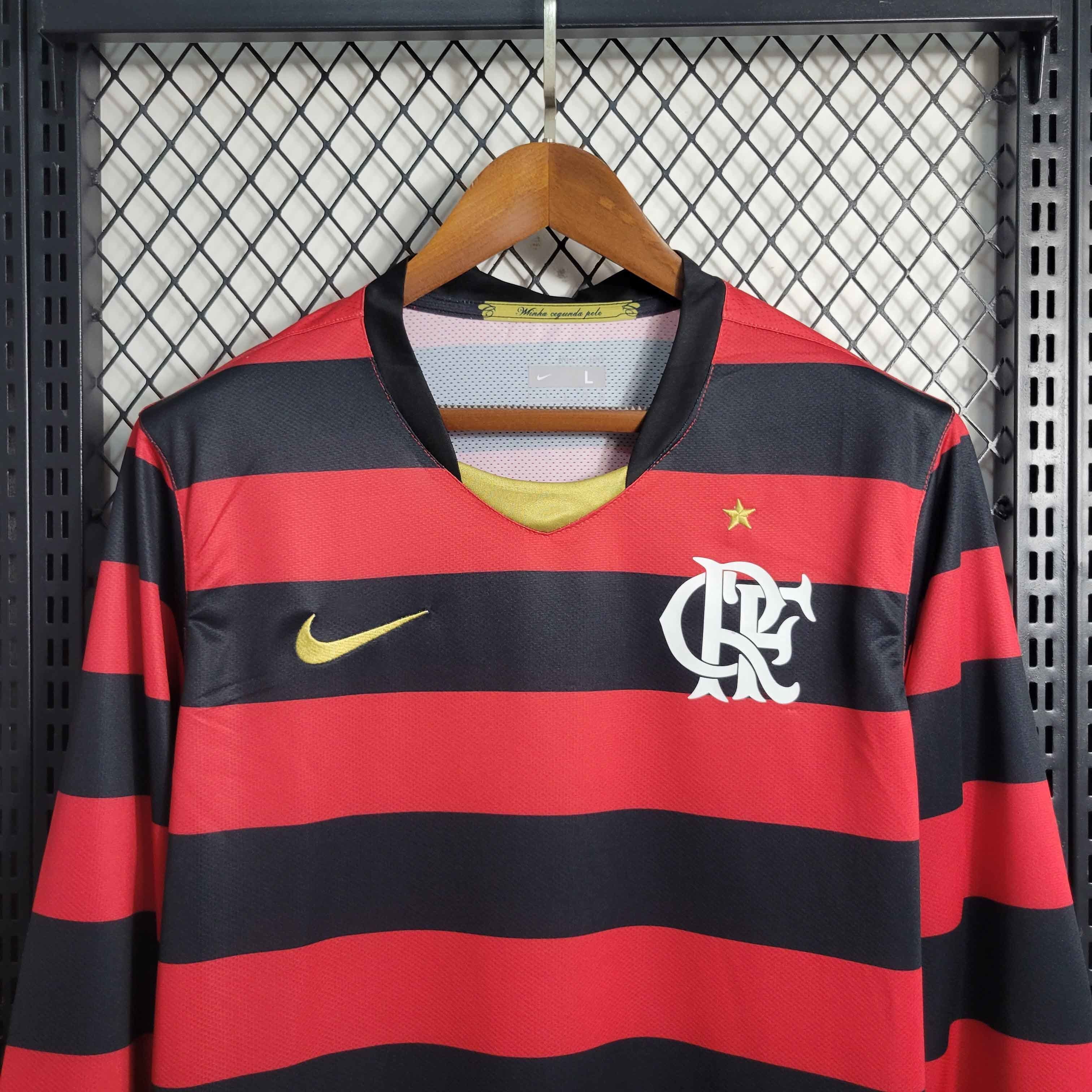 08-09 Retro Long Sleeve Flamengo Home S-XXL 4